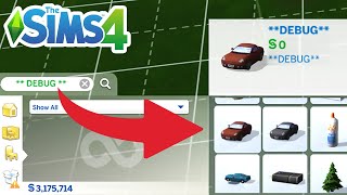 How To Get Debug Items Cheat (Unlock Hidden Objects) - The Sims 4