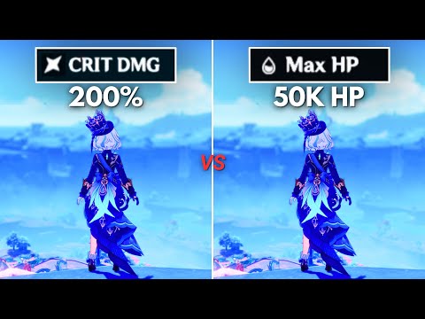 Crit vs HP !! Best Build for C0 Furina? [ Genshin Impact ]