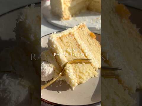 COCONUT RAFFAELLO CAKE 🍰 🥥⭐️ #coconutcake #raffaellocake #dessert #cake