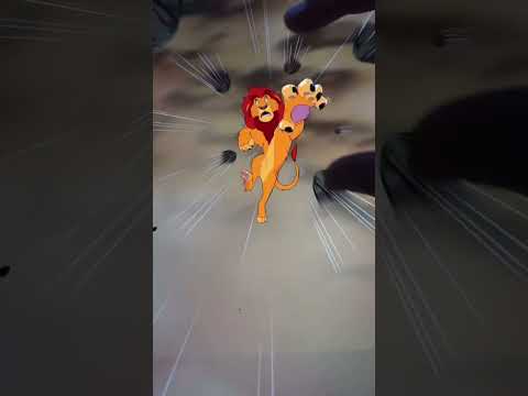 zoom art Mufasa Death scene !! #lionking #Disney