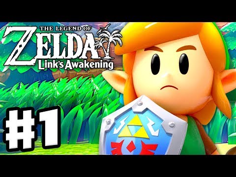 The Legend of Zelda: Link's Awakening - Gameplay Part 1 - Intro and Tail Cave! (Nintendo Switch)