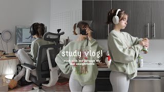 study vlog! a day of doing assignments