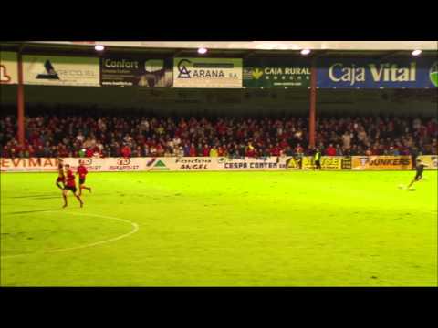 La Liga | Gol de Raúl García (1-1) en el CD Mirandés - Girona FC | 20-10-2012 | J10