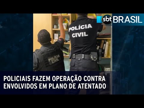 Policiais fazem operação contra envolvidos em plano de atentado à bomba | SBT Brasil (14/04/23)