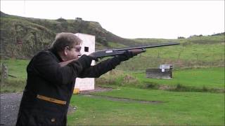 NORTH AYRSHIRE SHOOTING GROUND, JIM ON WINCHESTER PUMP ACTION