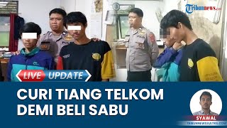 2 Pelaku Pencuri Tiang Telkom di Kendari Sulteng Diringkus Polisi, Hasil Jual untuk Beli Narkoba