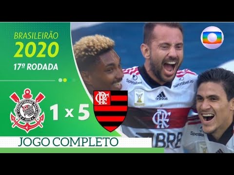 Corinthians 1 x 5 Flamengo Campeonato Brasileiro 2020 Jogo Completo (GLOBO HD)