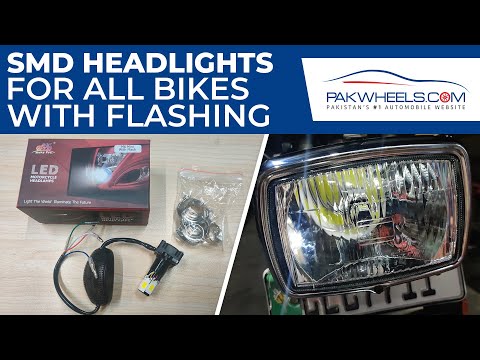 SMD Headlight With Flashing For All Bikes