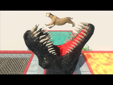 New Giant Trex Swallows the every unit - Animal Revolt Battle Simulator