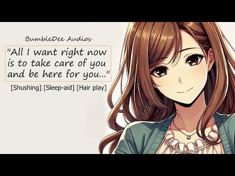 [ASMR] Everything is going to be okay [Comfort] [Shushing] [Sleep-aid] [Hair play]