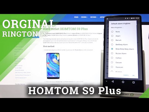 Homtom S9 Plus - Default Alarm Tones
