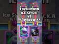 Evolution Ice Spirit VS Buffed Pekka 💀 #clashroyale #shorts