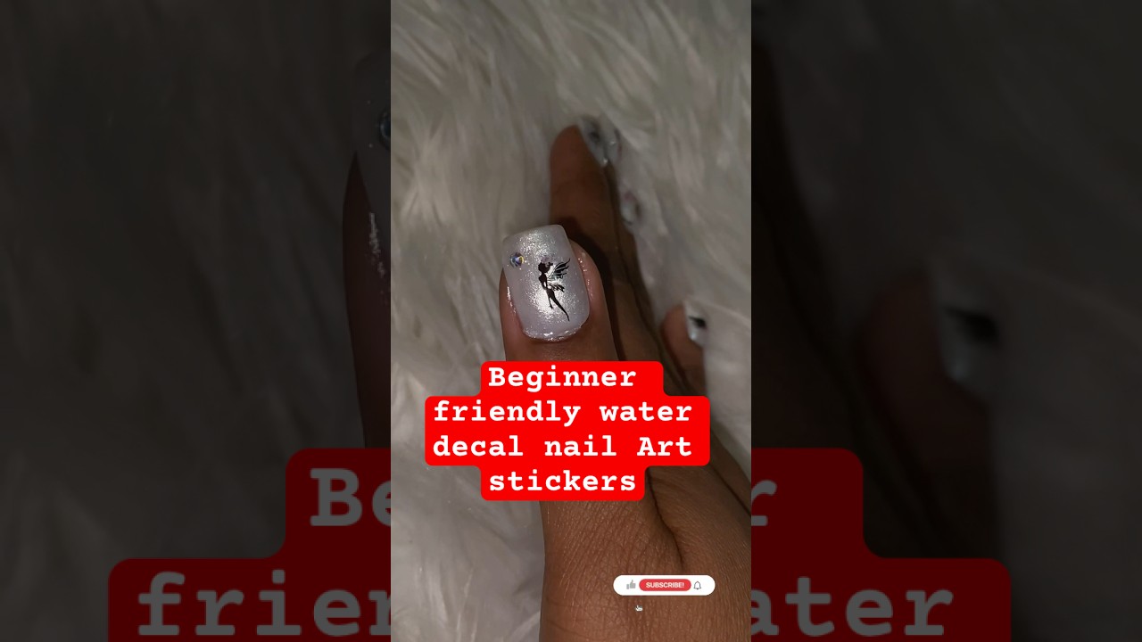 Step by step water decal #nailtutorial #gelxnails #fairy #nails @madamglamofficial