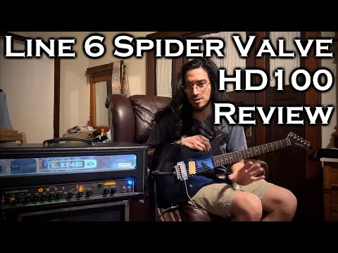 Line 6 Spider Valve HD100 100-Watt Digital Modeling Guitar Amp Head 2007 - 2009 - Black image 3