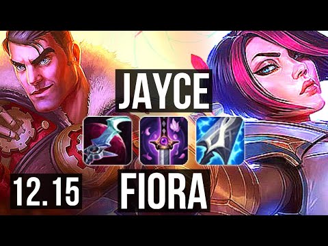 JAYCE vs FIORA (TOP) | 9/1/3, 600+ games, Legendary | KR Master | 12.15