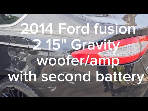 2014  Ford fusion 215" Gravitywoofer amp  https://www.youtube.com/@homeboysstereo