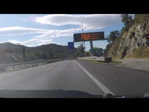 France and Spain  by Autoroute - A9 and AP7 - the Border