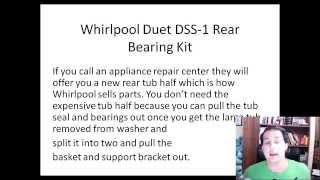 Whirlpool Duet DSS 1 Rear Bearing Kit - How To Replace Your Washer Bearings