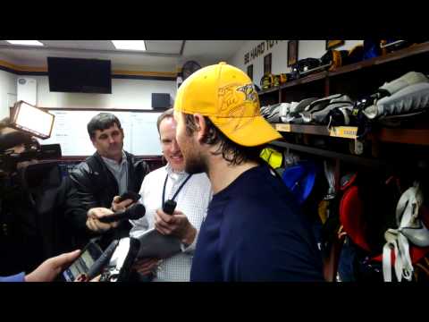 Mike Fisher, postgame, 12/30/13. Nashville vs Detroit