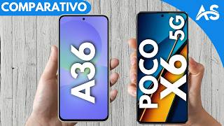 Samsung A36 vs Poco X6 5G - Comparativo