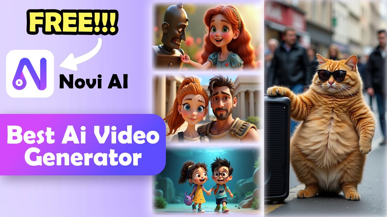 🔥Best FREE Ai Video Generator-Novi AI-Text To Video With 1 Click [Tutorial]