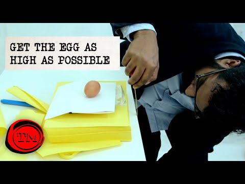 Dostaňte vejce co nejvýše, aniž by se rozbilo - Taskmaster