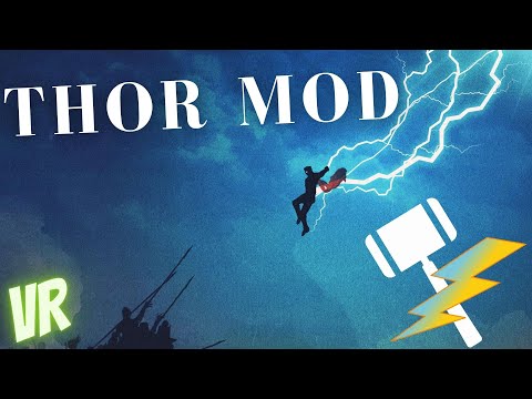 BECOMING THOR IN VR | MJOLNIR ACTION AND THROWING LIGHNING-BEAMS | Blade and Sorcery- Mod (B&S)