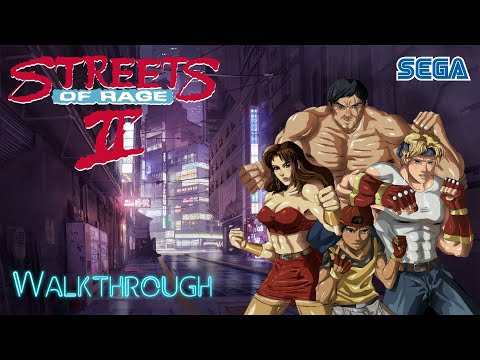 Streets of rage 2. Bare Knuckle 2. Longplay. Sega 16 bit. Full HD 60fps.
