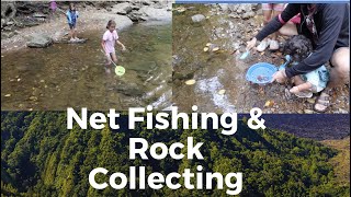 Net Fishing and Rock Collecting for Children #NatureActivities