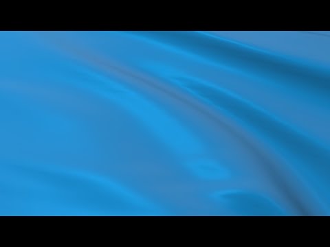 Cerulean-Blue flag waving in the wind - Flag animation - Motion background - 4K UHD