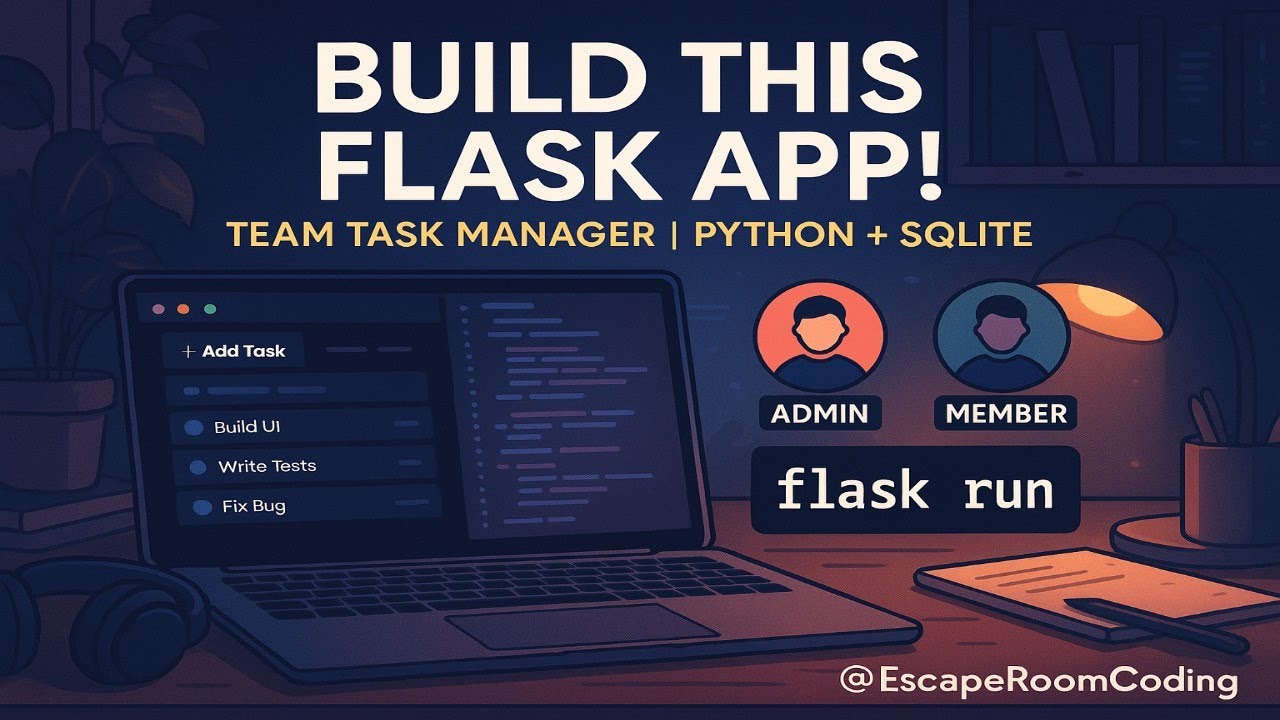 Build a Team Task Manager with Python & Flask | Role-Based Login + SQLite + Lofi Vibes