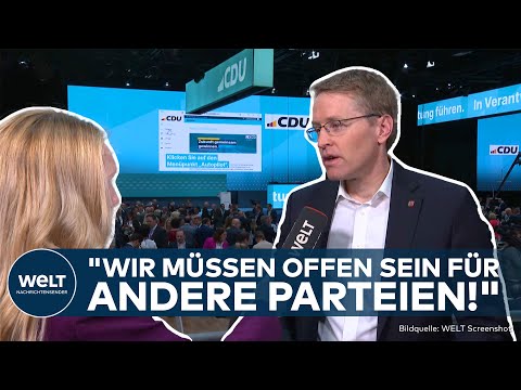 CDU-PARTEITAG BERLIN: Koalition mit den Grünen? Sicherheits- und Außenpolitik "viele Schnittmengen!"