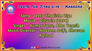 Download lagu Jeeta Tha Jiske Liye - Karaoke | Kumar Sanu | Alka Yagnik | SMG | #india #hindi #song #karaoke #smg mp3