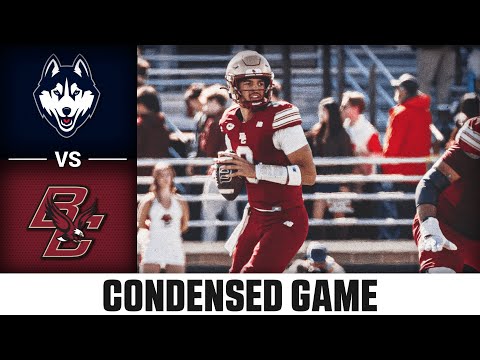 UConn vs Boston College Condensed Game | 2025 ACC Football