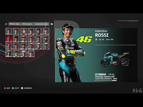 MotoGP 21 - All Bikes & Riders | List (PC UHD) [4K60FPS]