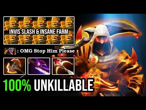 INVISIBLE OMNI JUGGERNAUT 100% Unkillable with Silver Edge + Battlefury Insanely Farming Speed DotA