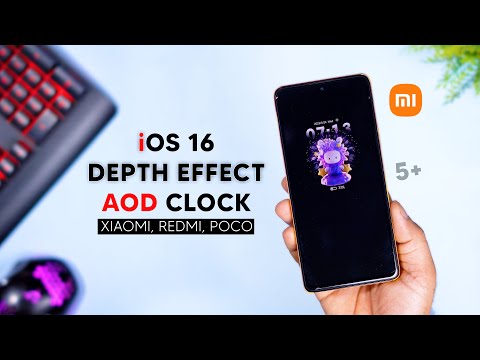 Enable iOS 16 Depth Effect Type AOD (Always on Disply) Clock on Xiaomi, Redmi, Poco || Apple iOS 16
