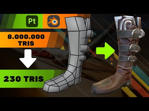 From High Poly to Game-Ready : Retopology and Baking Textures in Substance Painter 9.1 - Blender 4.1
