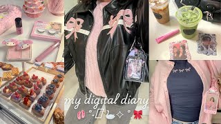 digital diary 🎀🦢🩰 life after finals, self care, cozy days