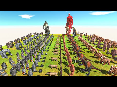 Battle of The Titans - Beast Team + King Kong VS Colossal Titan and Armored + Megalon - ARBS GAME