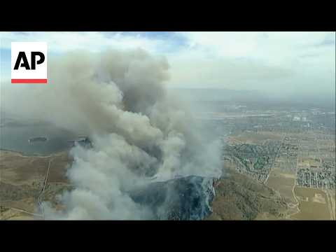 Crews battle fast-growing wildfire in windy Southern California that's forced some to evacuate