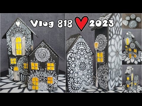 DIY - mandalové domečky a kamínky