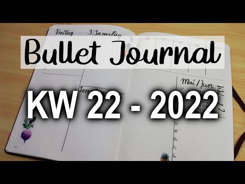 Wochendeko im Bullet Journal | KW 22 - 2022 Plan with me [German/Deutsch]