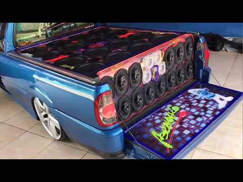 Saveiro G3 Azul Abelvolks 16 Subwoofer Pioneer Tocando Rap = Arthur_Sound_Car ®