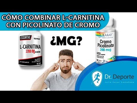 L-CARNITINA CON PICOLINATO DE CROMO. ¿SE PUEDEN COMBINAR? Y ¿COMO TOMARLOS? #lcarnitine #cromo