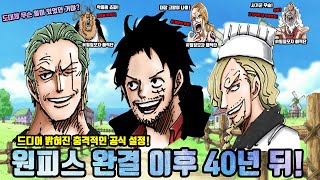 [원피스 최신 근황!] 도대체 무슨 일이 있었던 거야? 새롭게 공개된 원피스 완결 이후 40년 뒤 충격적인 설정들!