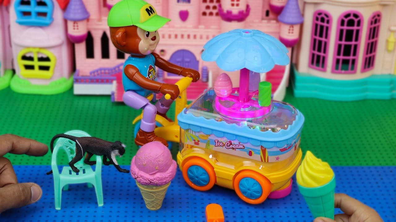 لعبة القرد بياع الايس كريم 🎉🐵🍦العاب سندباد - العاب اطفال