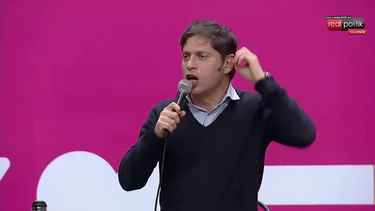 A poco de las PASO, Kicillof encabezó un acto del Frente de Todos en Olavarría
