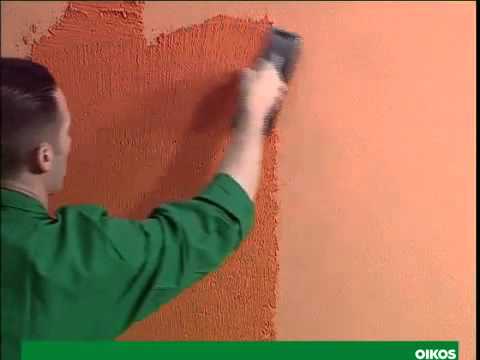 Monostrato Sorrento frattazzato   come applicare il trattamento protettivo per esterni OIKOS