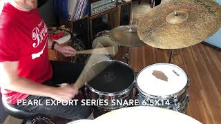 Video thumbnail for Pearl Export Series Steel Snare by Everett Drum Shop